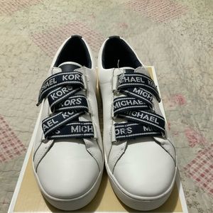 Michael Kors white casey sneakers